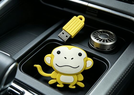 USB Flash Drive Yang Dipersonalisasi Dibentuk Oleh Cetakan Monyet Monyet Menampilkan Opsi Enkripsi Data Untuk Pemasaran Dan Akses Data yang Aman