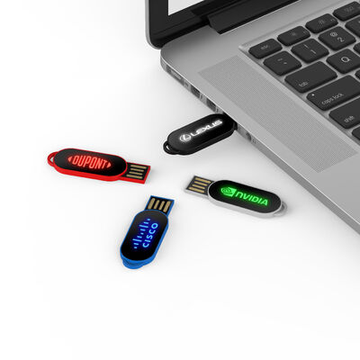 USB 2.0 dan USB 3.0 LED USB Stick Full And Flash Dukungan Pengunggahan Data Cocok untuk Aplikasi Bisnis