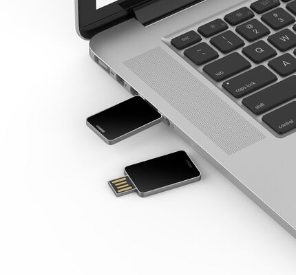 Metal LED lampu USB flash drive tahan lama cangkang logam tidak enkripsi kompatibel dengan berbagai sistem operasi dan perangkat