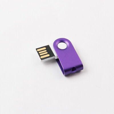 Casing Meta Flash Drive Memori Usb Logam 4GB 8GB 16GB 32GB 64GB Dapat Rotasi 360 Derajat