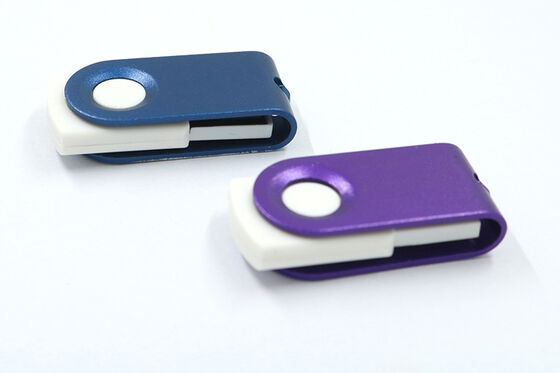 Casing Meta Flash Drive Memori Usb Logam 4GB 8GB 16GB 32GB 64GB Dapat Rotasi 360 Derajat
