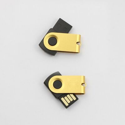 Casing Meta Flash Drive Memori Usb Logam 4GB 8GB 16GB 32GB 64GB Dapat Rotasi 360 Derajat