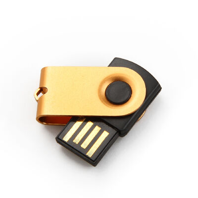 Casing Meta Flash Drive Memori Usb Logam 4GB 8GB 16GB 32GB 64GB Dapat Rotasi 360 Derajat