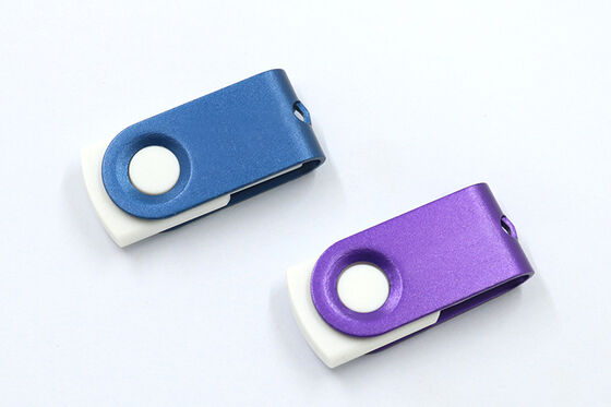 Casing Meta Flash Drive Memori Usb Logam 4GB 8GB 16GB 32GB 64GB Dapat Rotasi 360 Derajat