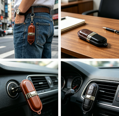 Memori usb kulit Kelas A Flash Drive USB Kulit dilengkapi chip Kelas A dan eksterior kulit untuk eksekutif