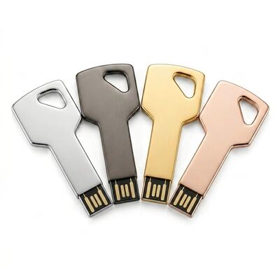 Enkripsi Diaktifkan Kunci Paduan Seng USB Flash Drive Desain Khusus Selamat Datang Perangkat Penyimpanan Aman Tahan Lama Ideal Untuk Bisnis