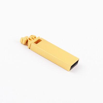 Flash drive USB paduan seng ringan 15 gram, perangkat penyimpanan portabel tahan lama untuk bisnis