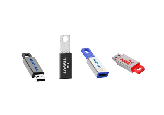 Flash Drive Metal dan Kaca Temperate Menawarkan Penyimpanan Data dalam Kapasitas 1GB 2GB 4GB 8GB 16GB 32GB 64GB dan 128GB