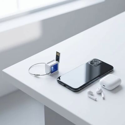 Pilihan memori USB 3.0 128GB berbahan plastik putih hitam biru merah cocok untuk aplikasi transfer data berkecepatan tinggi