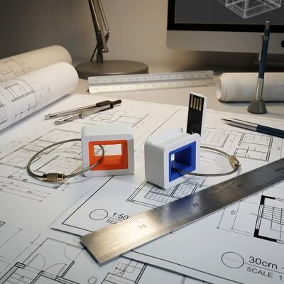 Pilihan memori USB 3.0 128GB berbahan plastik putih hitam biru merah cocok untuk aplikasi transfer data berkecepatan tinggi