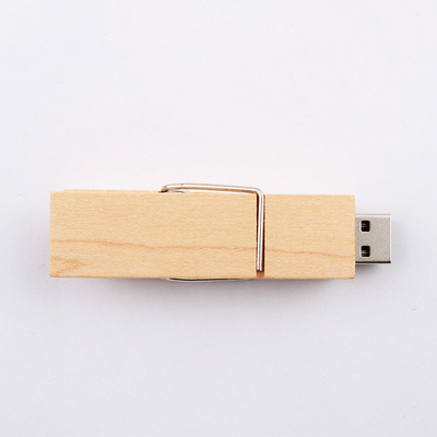 Flash Drive USB Kayu Berbentuk Klip Cepat USB 2.0 3.0 2GB 4GB 256GB