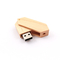180 Derajat Putar Kayu USB Flash Drive 2.0 Dan USB 3.0 50-100MB / S Logo Embossing