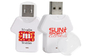 T Shirt Bentuk Tongkat USB Plastik 16GB 32GB flash drive usb putih 2.0 3.0 ROHS