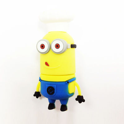 PVC Buka Cetakan Kustom Oleh Minion Karakter Kartun Usb 2.0 Dan 3.0 Cepat