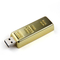 128GB Emas Batangan Logam USB Flash Drive 2.0 8MB/S Memori Penuh OEM ODM