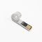 Peluit Berbentuk Logam USB Flash Drive Laser Logo Silver USB 2.0 Memory Stick