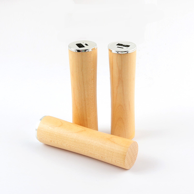 Hadiah Kayu Maple Bank Daya Portabel Baterai Berkualitas Baik 2600MAH