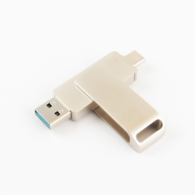 Tipe C Twist Metal USB Flash Drive 2.0 Dan 3.0 Kecepatan Tinggi 256GB 128GB