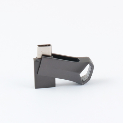 Metal Gun Black Matt Twist USB Flash Drive TYPE C Kecepatan Cepat 64GB 128GB 256GB