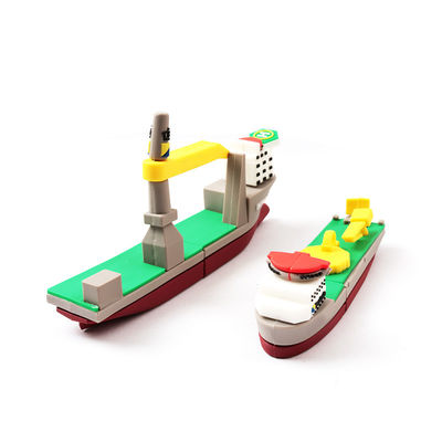 3D Copy Real PVC USB Drive Sailing Ship Bentuk Disesuaikan
