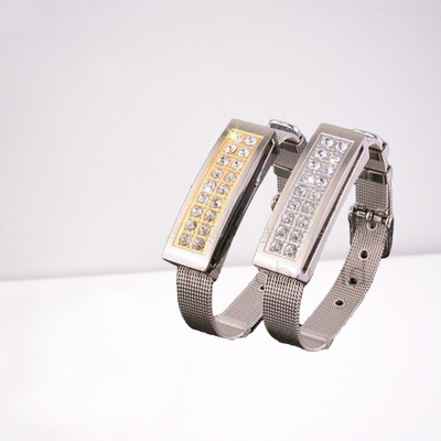 Logam Shell Gelang Silikon USB Flash Drive Gelang Kulit 32GB 128GB