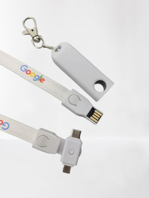 Kalung Lanyard Usb Flash Drive 8GB 64GB 128GB Sablon Logo ODM