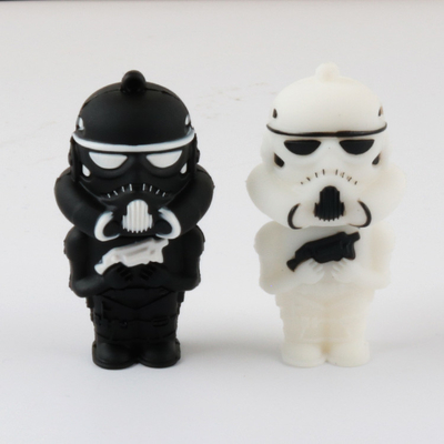 Kartun Berbentuk Kustom USB Flash Drive 3D 2.0 3.0 512GB 1TB 2TB PVC Buka Cetakan