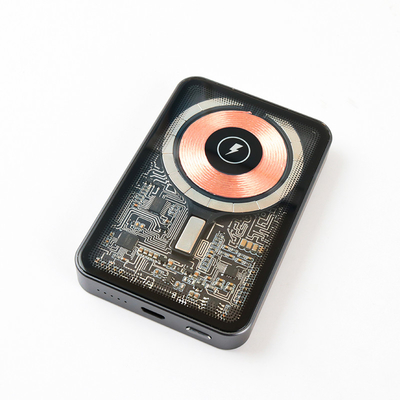 Gaya Hisap Magnetik Permukaan Transparan Pengisi Daya Nirkabel Cepat 15w 20w