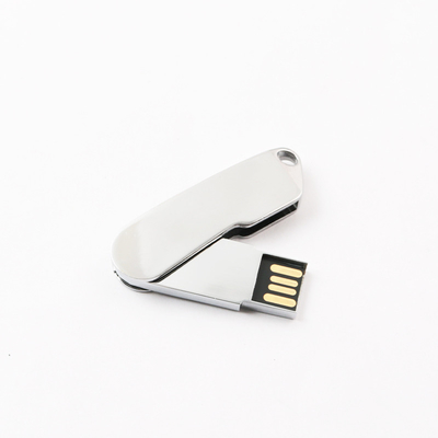 Twist Metal USB 2.0 Flash Drive Dengan Keychain, 32GB 64GB 128GB Cepat UDP Chip