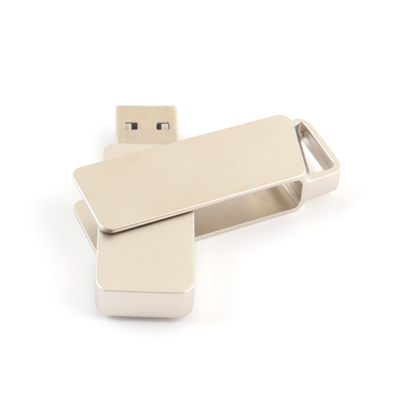 Memori Penuh 360 Derajat 3.0 2.0 Putar Drive USB Dengan Logo Cetak Laser 100MBS