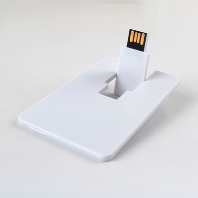 Kartu Kredit Usb Flash Drive Dapat Rotasi 360 Derajat Logo CMYK Kedua Sisi Sebagai Bebas
