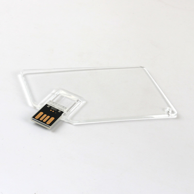 Kartu Kredit Plastik Transparan Usb Memory Stick 2.0 MINI UDP 128GB 64GB 50MB/Detik