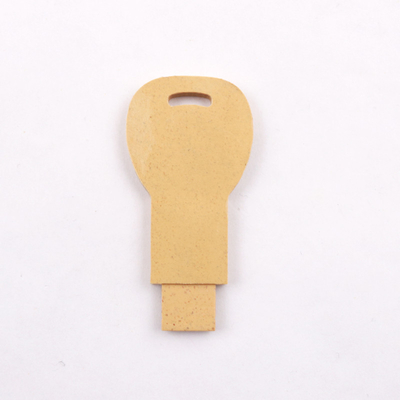 15MB/Detik 32GB 128GB Daur Ulang Bahan Jerami Usb Flash Drive 2.0 Cepat