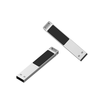 Flash Drive Metal Plastik yang Disesuaikan dengan Upload Logo untuk Penyimpanan Data