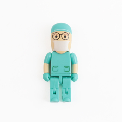 Dokter Perawat Bentuk Plastik USB Flash Drive USB 2.0 atau USB 3.0