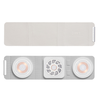 Pengisi Daya Nirkabel Cepat Magnetik 3 In 1 Dapat Dilipat Portabel 15W 10W 7.5W 5W
