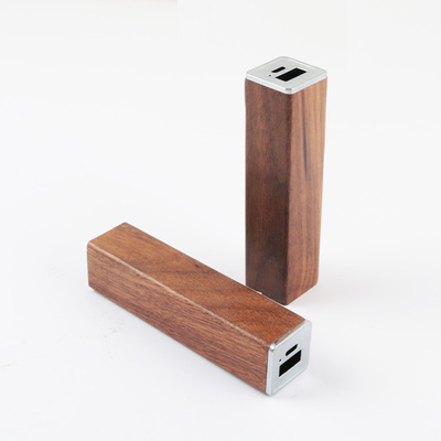 Bank Daya Kayu Baterai Penuh Tingkat Tinggi 2400mah 3000mah 18650 Li Ion