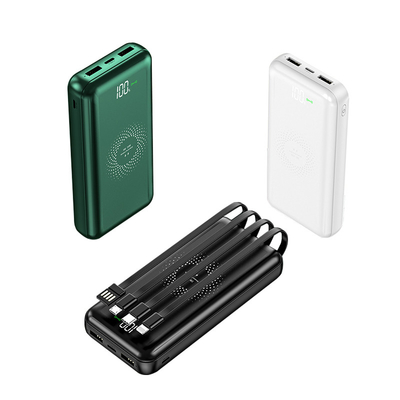 4 Kabel Dengan Satu Tubuh Plastik Power Bank Baterai Lithium Superspeed
