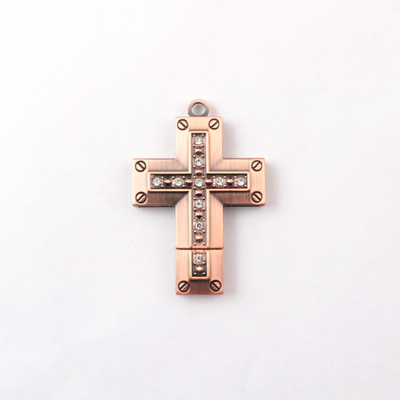 128GB Crystal Usb Flash Drive Bulk cruciform necklace berbentuk untuk Natal atau liburan