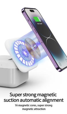 Nama Multifunction Wireless Charger - Blue LED Light ≤6mm Jarak Transmisi