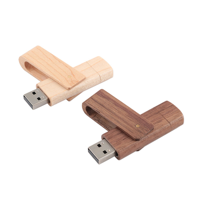 USB A dan Tipe c USB Flash Drive Kayu dengan USB2.0/3.0 Tipe Antarmuka untuk Transfer Data Cepat