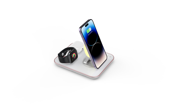 Green Fast Charge Wireless Charging Pad yang terbuat dari ABS PC