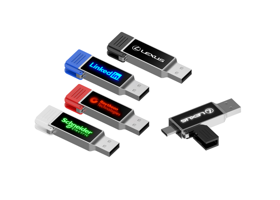 Kotak Putih Kecil OTG USB Flash Drive Yang Sempurna Rakan Bisnis