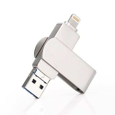 Silver OTG USB Flash Drive Transfer data cepat dan mudah dengan fungsi Plug And Play