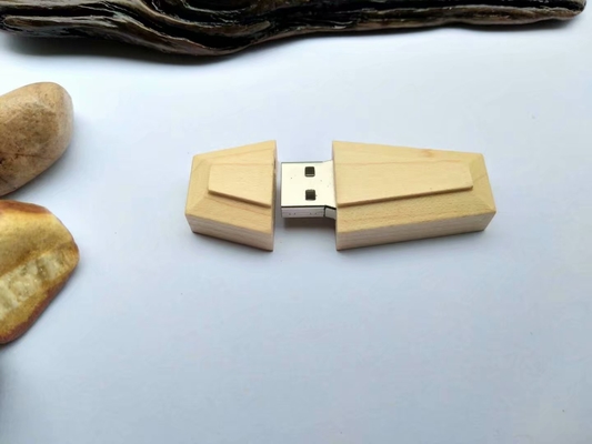 Eco Friendly Wooden USB Flash Drive Fungsi Kayu Bambu dengan 10 20MB/S Kecepatan Membaca