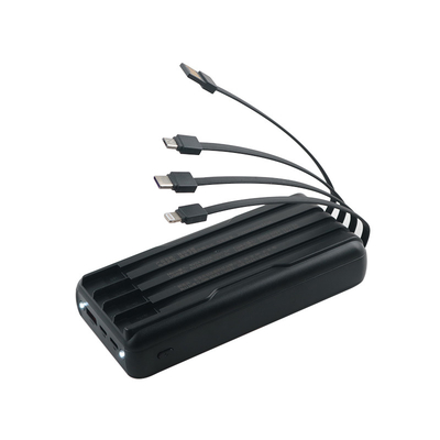 Kapasitas Tinggi Full Battery Power Bank untuk Telepon dengan PC Plastik/Mat Teknologi Shell Material dan Desain Ringan