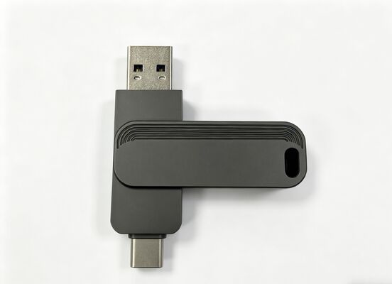 Gun Warna Hitam Usb 3.0 + Tipe C 1005 Lulus Tes H2 USB Flash Drive Tipe C Cocok Cepat Standar AS dan UE
