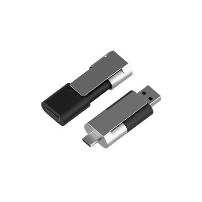 Data Password diaktifkan Tipe C OTG USB Flash Drive Metal Plastik Rentang suhu operasi Minus 10 derajat Celcius hingga 60 derajat Celcius