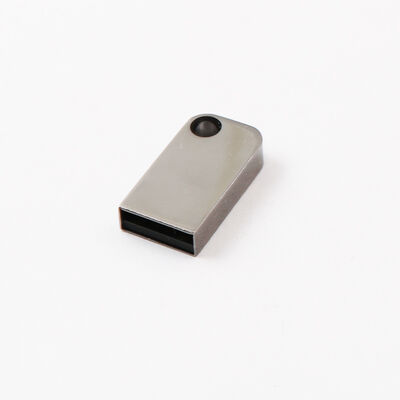 Mini Usb Flash Drive Dengan Lubang Dapat Menempatkan Gantungan Kunci Logam Usb Flash Drive Dapat Disesuaikan Logo Laser