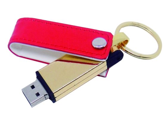 Mac OS Kompatibel Kulit USB Flash Drive Hitam Warna Stok Custom OEM Desain Stylish tahan lama Sempurna untuk Hadiah Perusahaan